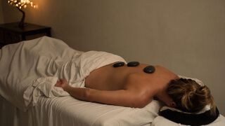 Woman receiving a massage at El Cocay Spa