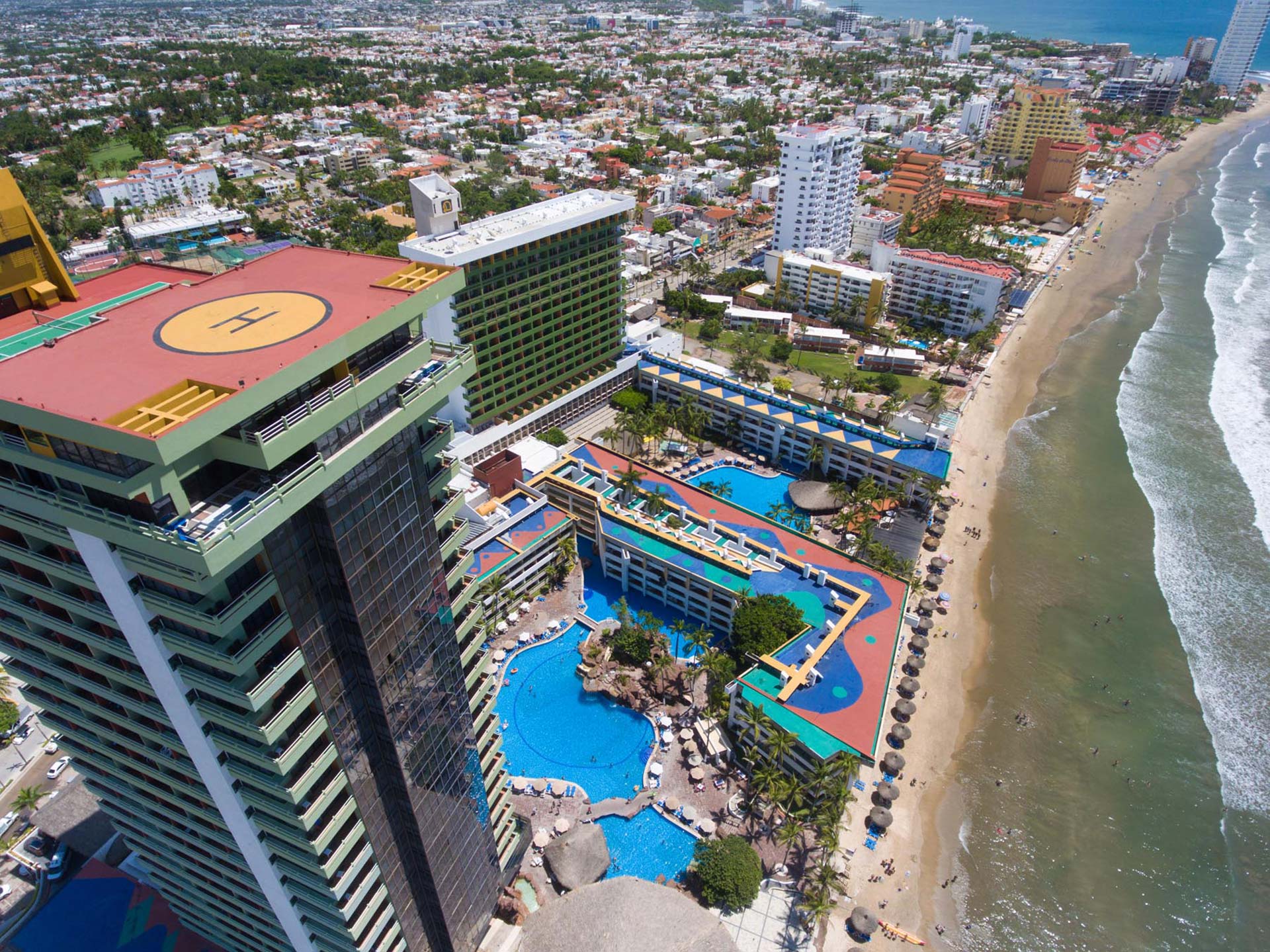 Aerial of El Moro Beach Hotel